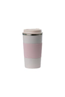 18oz. Travel Coffee Mug with Flip Lid and Silicone Sleeve | Pink Sand