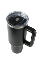 40oz. Tumbler with Handle and Straw Lid | Black