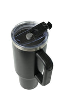 40oz. Tumbler with Handle and Straw Lid | Black