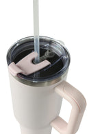 40oz. Tumbler with Handle and Straw Lid | Pink Sand