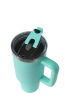 40oz. Tumbler with Handle and Straw Lid | Sea Glass