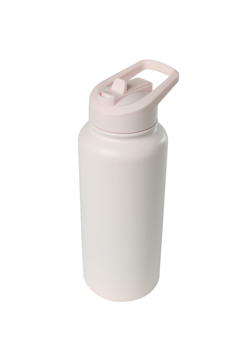 32oz. Water Bottle with Straw Lid | Pink Sand