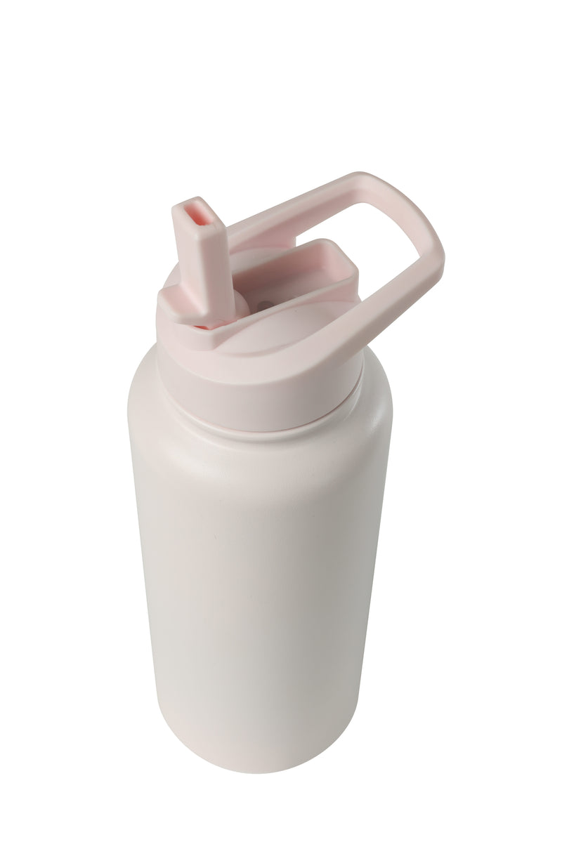 32oz. Water Bottle with Straw Lid | Pink Sand