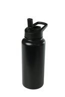 32oz. Water Bottle with Straw Lid | Black