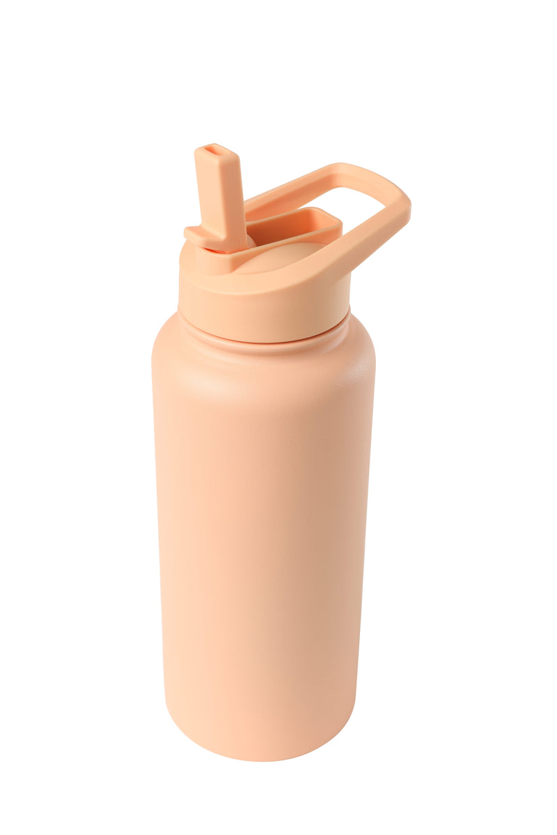 32oz. Water Bottle with Straw Lid | Peach Fuzz