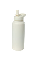 32oz. Water Bottle with Straw Lid | White Sand