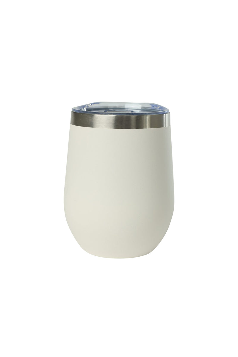 12oz. Ceramic Wine Tumbler | White Sand