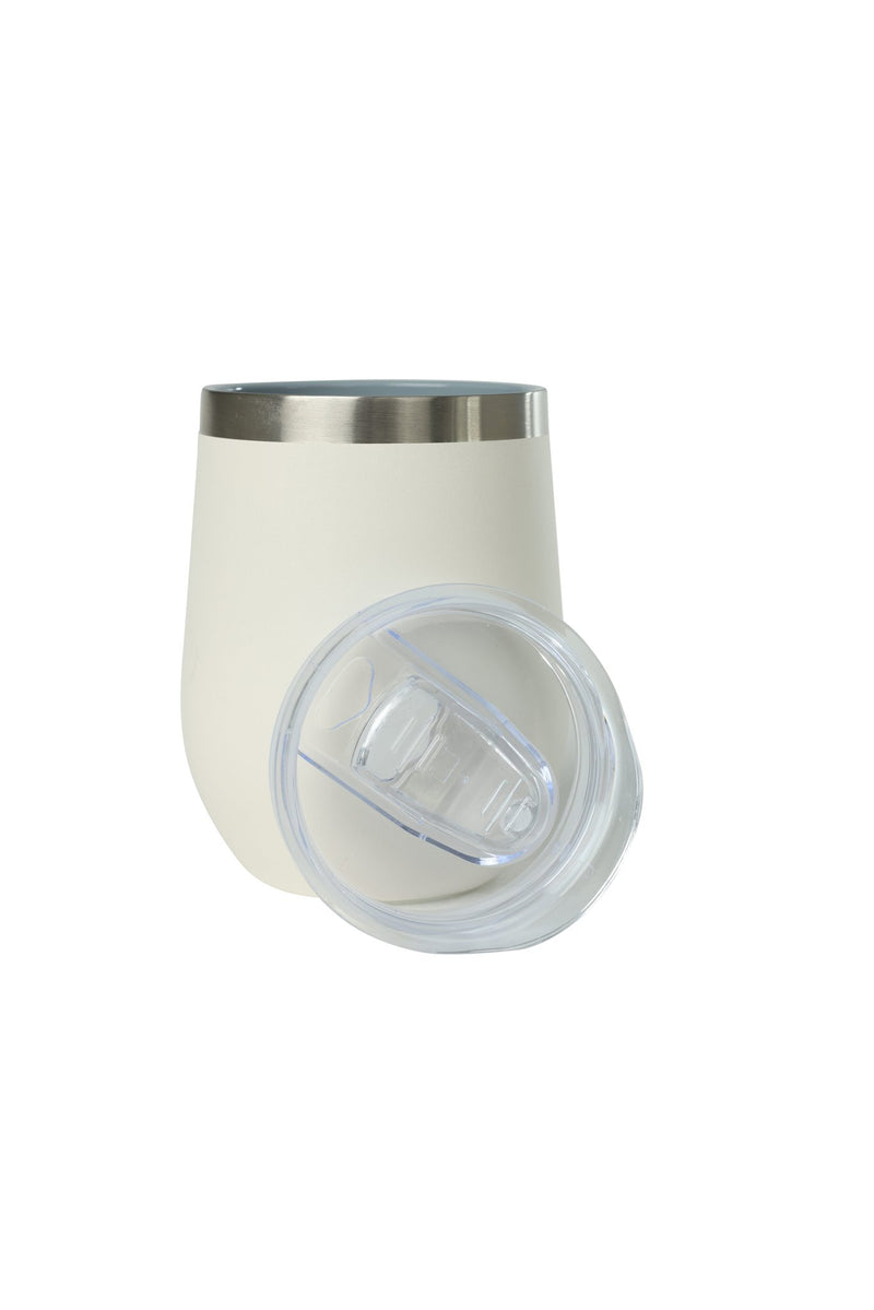 12oz. Ceramic Wine Tumbler | White Sand
