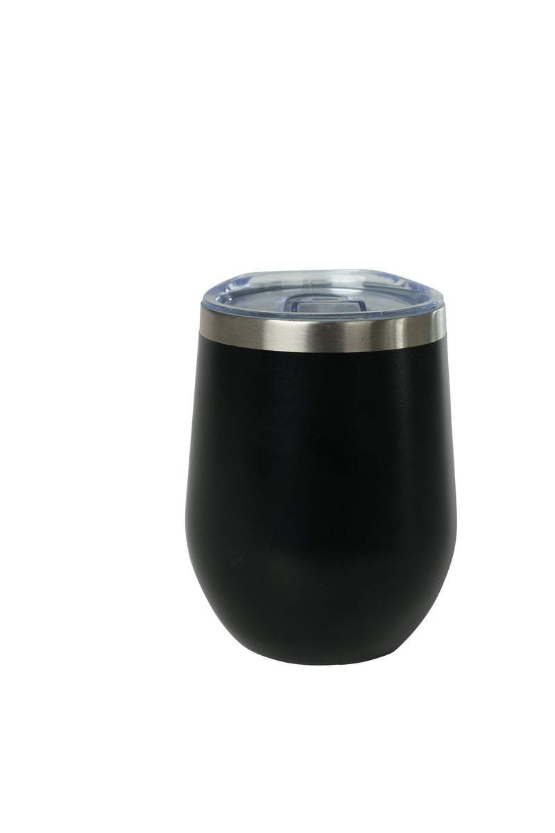 12oz. Ceramic Wine Tumbler | Black