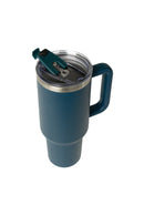 40oz. Tumbler with Handle and Straw Lid | Marine