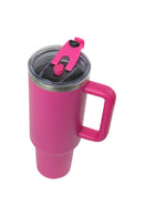 50oz. Tumbler with Handle and Straw Lid | Hot Pink