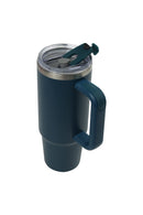 30oz. Tumbler with Handle and Straw Lid | Marine