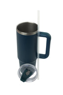 30oz. Tumbler with Handle and Straw Lid | Marine