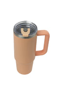 30oz. Tumbler with Handle and Straw Lid | Peach Fuzz