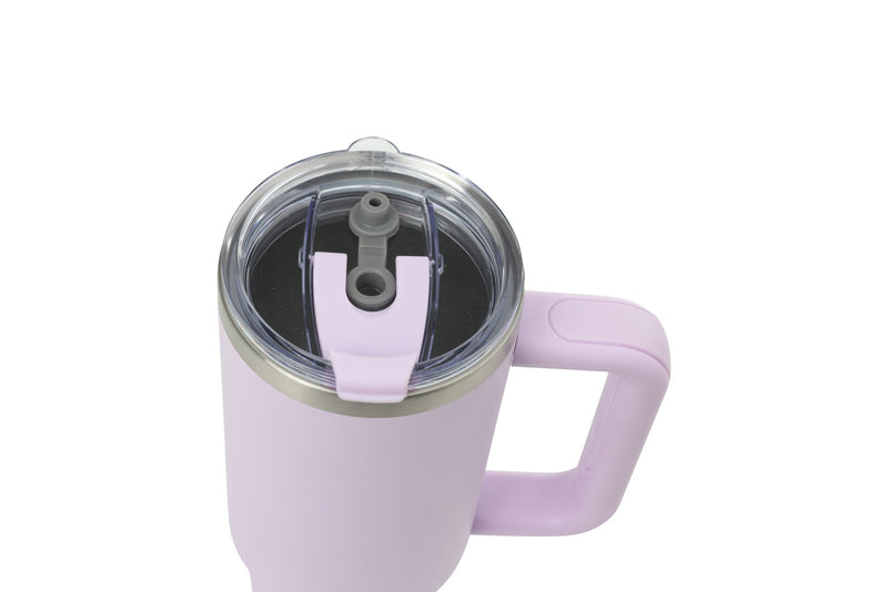 30oz. Tumbler with Handle and Straw Lid | Lavender