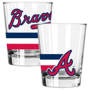 2pk 15oz Dbl Old Fash, DP, Big Stripes, Atlanta Braves