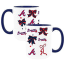  Braves 2pk 15oz Bow Coffee Mug 