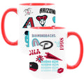 2pk 15oz White Mug with Red I/C | Arizona Diamondbacks