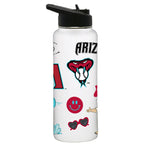 34oz Quencher, White with Loco Design | Arizona Diamondbacks