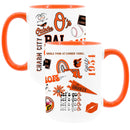 2pk 15oz White Mug with Orange I/C | Baltimore Orioles
