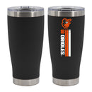 20oz Black SS Tumbler, DP, Let's Go Team Stripe, Baltimore Orioles