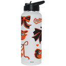  Orioles 34oz Bow White Quencher Water Bottle 