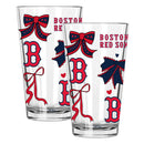  Red Sox 2pk 16oz Bow Pint Glass 