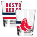 2pk 15oz Dbl Old Fash, DP, Big Stripes, Boston Red Sox