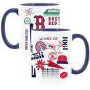2pk 15oz White Mug with Navy I/C | Boston Red Sox