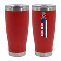 20oz Red SS Tumbler, DP, Let's Go Team Stripe, Boston Red Sox