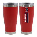 20oz Red SS Tumbler, DP, Let's Go Team Stripe, Boston Red Sox