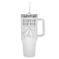 Red Sox 40oz Bow White Stainless Steel Colossal Tumbler 