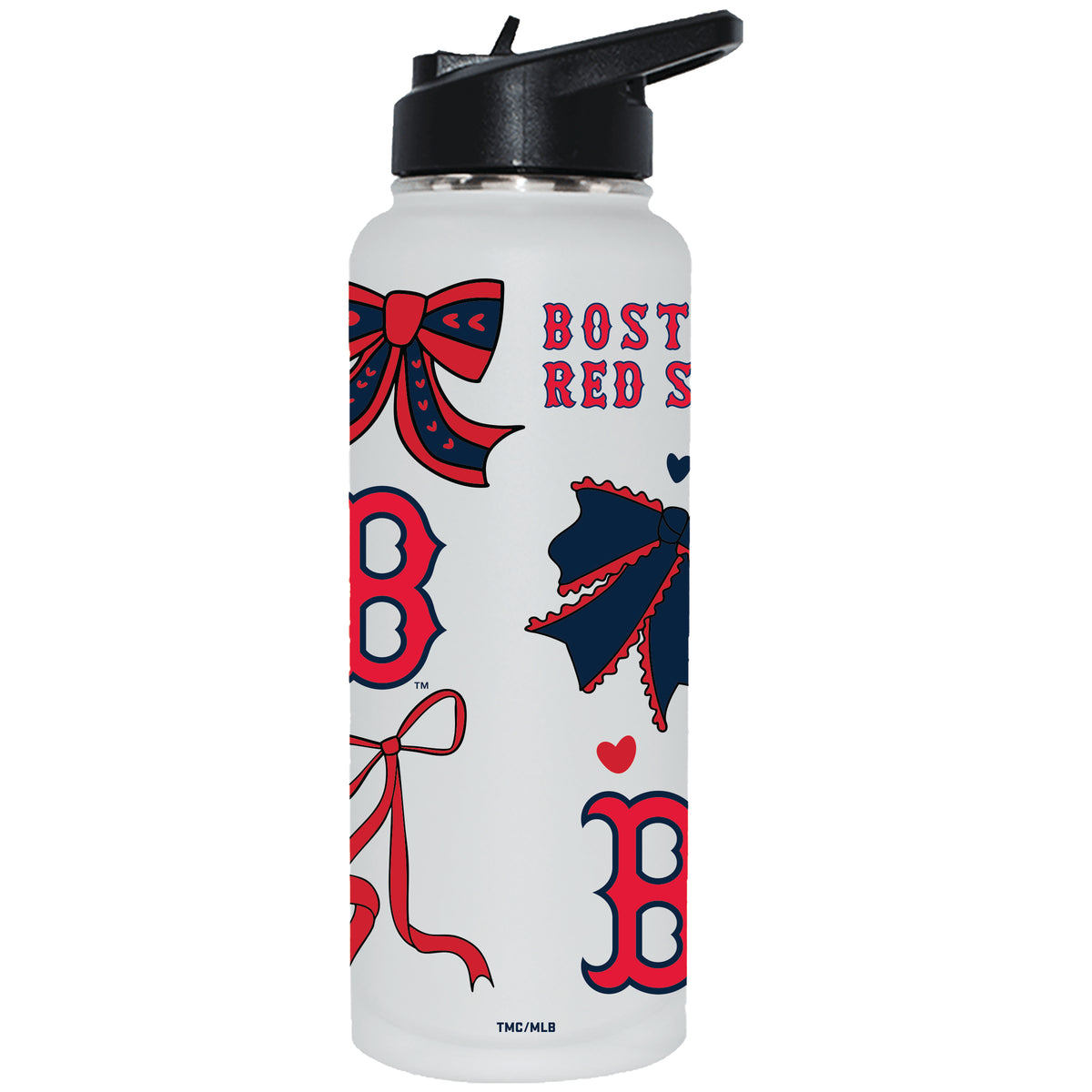  Red Sox 34oz Bow White Quencher Water Bottle 