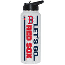 34oz White Quencher Bottle, DP, Let's Go Team Dash, Boston Red Sox