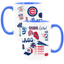 2pk 15oz White Mug with Royal Blue I/C | Chicago Cubs