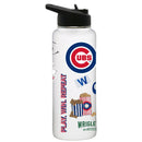 34oz Quencher, White with Loco Design | Chicago Cubs