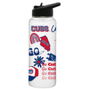 34oz Quencher, White with Loco Design | Chicago Cubs
