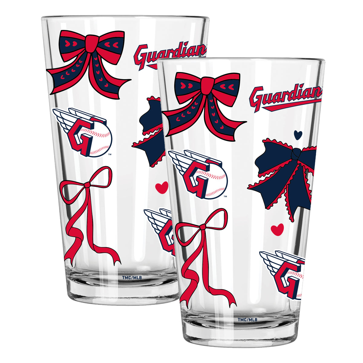  Guardians 2pk 16oz Bow Pint Glass 