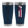 20oz Navy SS Tumbler, DP, Let's Go Team Stripe, Cleveland Guardians
