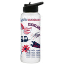 34oz Quencher, White with Loco Design | Cleveland Guardians