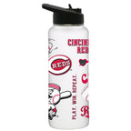 34oz Quencher, White with Loco Design | Cincinnati Reds