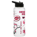 34oz Quencher, White with Loco Design | Cincinnati Reds