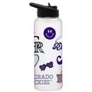 34oz Quencher, White with Loco Design | Colorado Rockies