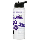 34oz Quencher, White with Loco Design | Colorado Rockies