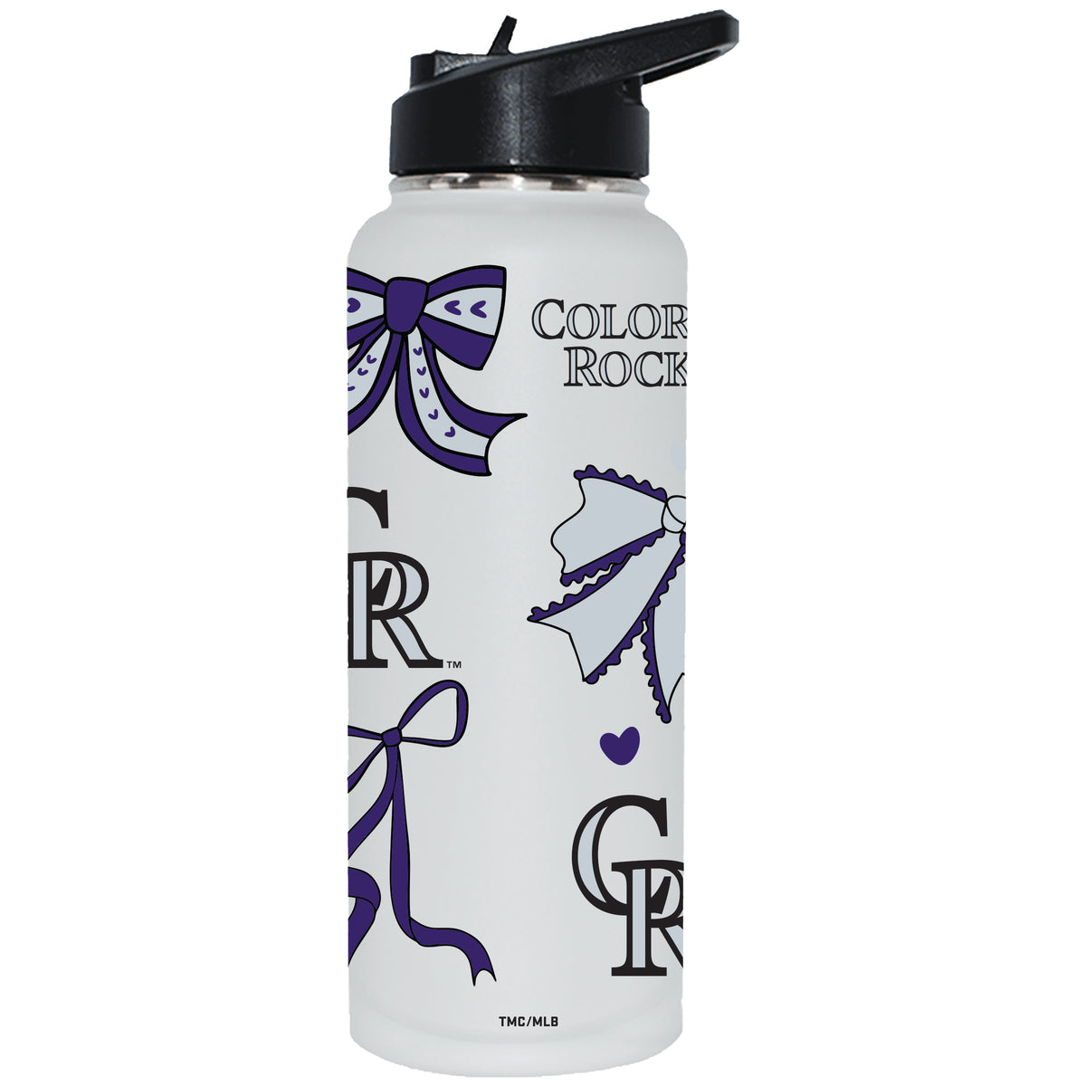  Rockies 34oz Bow White Quencher Water Bottle 