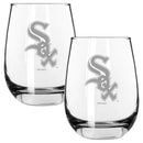 2pk 15oz Stemless Wine Glass, ETC, Chicago White Sox