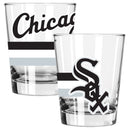 2pk 15oz Dbl Old Fash, DP, Big Stripes, Chicago White Sox