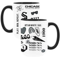 2pk 15oz White Mug with Black I/C | Chicago White Sox