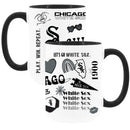 2pk 15oz White Mug with Black I/C | Chicago White Sox