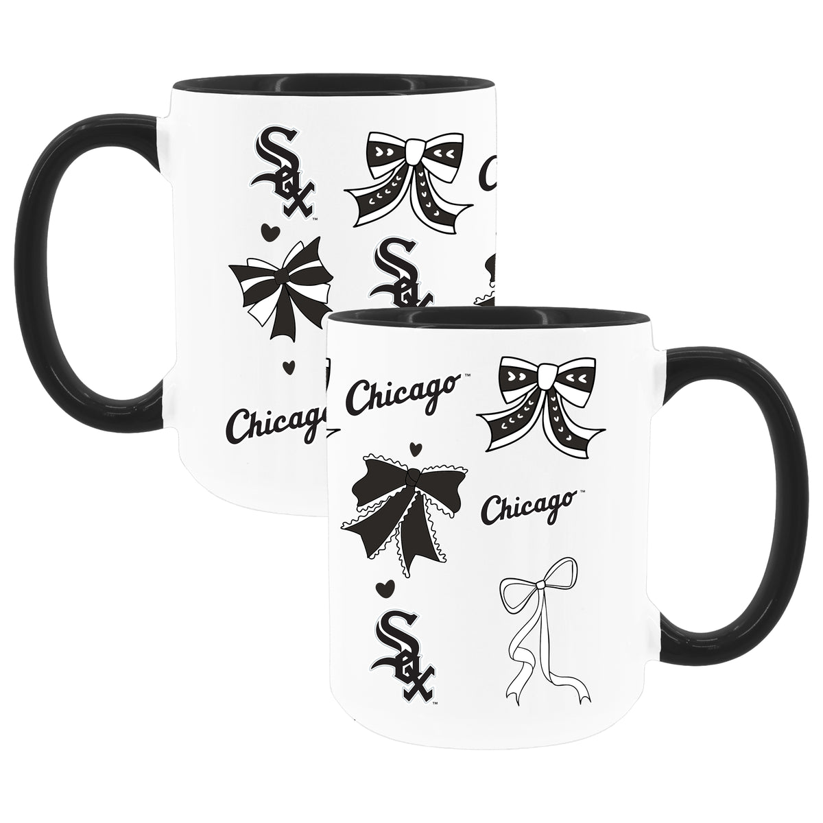  White Sox 2pk 15oz Bow Coffee Mug 